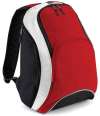 BG571 Bagbase Teamwear Backpack Black / Classic Red colour image
